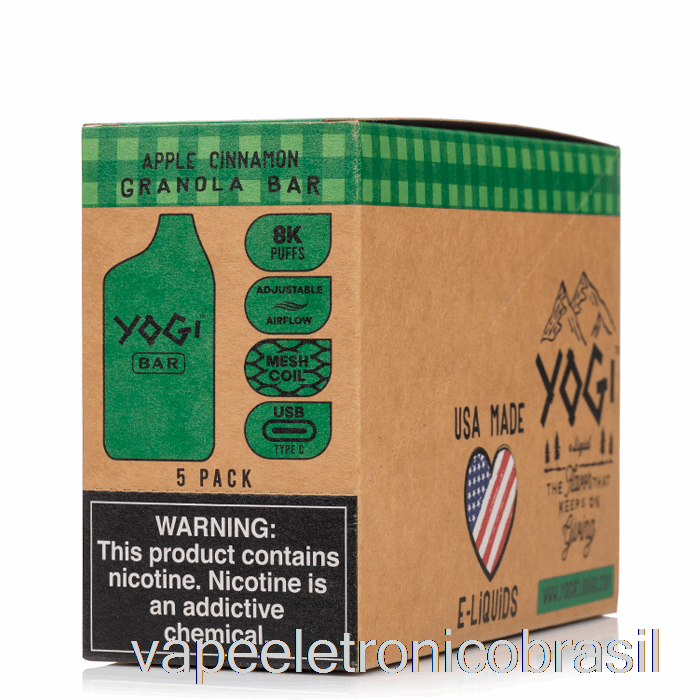 Vape Eletrônico [pacote Com 5] Yogi Bar 8000 Descartável